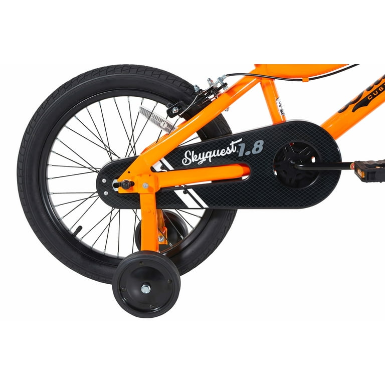 Duzy Customs Skyquest 18-inch Kids Bike by Dynacraft, Orange