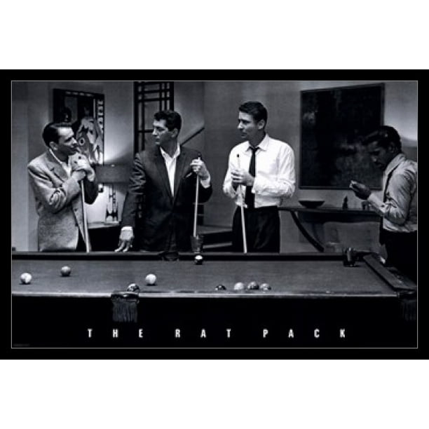 The Rat Pack Pool Laminated & Framed Poster (36 x 24)