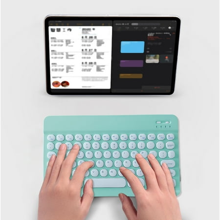 Giunmcul up to 65% Off Bluetooth Keyboard Color Backplane Keyboard Round Cap Keyboard Portable BT Wireless Keyboard for Android PC Tablet Giunmcul up to 65% Off Bluetooth Keyboard Color Backplane Keyboard Round Cap Keyboard Portable BT Wireless Keyboard for Android PC Tablet
