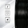 thumbnail image 2 of Flashforge PLA Filament 1.75mm, 1KG/2.2lbs PLA 3D Printer Filament, Black, 2 of 6
