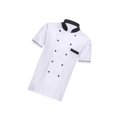 thumbnail image 1 of pitrice Veste de Chef Unisexe Veste de Cuisine à Manches Courtes TG Blanc, 1 of 9