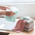thumbnail image 3 of Renjiang 5Pack Kitchen Dish Cloths Dish Towels,Super Absorbent Coral Fleece Cloth,Premium Dishcloths,Nonstick Oil Washable Fast Drying Dish Rags,forTable Chair Dish Glass,purple, 3 of 4