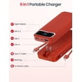 thumbnail image 2 of Cargador portátil Power Bank de 1200 mAh con cables integrados, 2 of 9