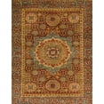 thumbnail image 1 of Ahgly Company Machine Washable Indoor Rectangle Abstract Cinnamon Brown Area Rugs, 7' x 10', 1 of 7