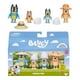 thumbnail image 1 of Paquete de 4 figuras Bluey Family Trip con figuras posables de 2.5 pulgadas, 1 of 5