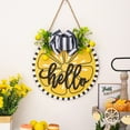 thumbnail image 4 of Hanging Wall Decor,Summer Lemon Door Sign Lemon Shape Hanging Sign Welcome Wooden Door Hanger Hanging Plaque Rustic Sign With Rope Welcome Fruit Themed Decor For Door Wall Porch Indoor Outdoor, 4 of 9