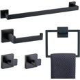 thumbnail image 1 of 5 Piezas Juego de Accesorios de Baño, Toallero Baño 60cm + Portarrollos para Papel + Toallero Barra + 2 Gancho,304 Acero Inoxidable, 1 of 6