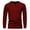 Red, variant on IYTR Mens Linen Shirts Fall/Winter Fashion Solid Color Long Sleeve Sweater Slim Fitness Athletic Tops Shirts Casual Button-Up V-Neck Navy XXXL