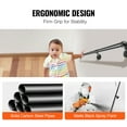 thumbnail image 5 of VEVOR Pipe Stair Handrail,6FT Staircase Handrail, 440LBS Load Capacity Carbon Steel Pipe Handrail, Industrial Pipe Handrail with Wall Mount Support, Round Corner Wall Handrailings for Indoor, Outdoor, 5 of 9