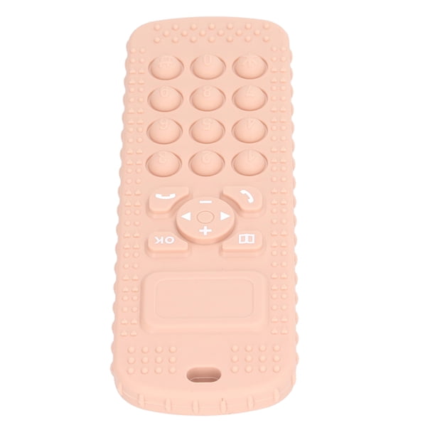 Juguete para la dentición con alivio de las encías, juguete para la dentición del bebé con Control remoto de TV para bebés, juguete para la dentición de silicona diseñado meticulosamente