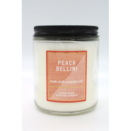 bath & body works peach bellini one wick candle