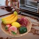 thumbnail image 3 of Bandeja de bambú para servir aperitivos, frutas, cesta rústica tejida, bandeja decorativa redonda de bambú para comida y artículos diversos., 3 of 7
