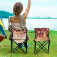 thumbnail image 5 of BZSMCE Camping Chairs Modern Beauty in Flames Pattern Folding chair, 5 of 8