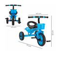 thumbnail image 5 of Triciclo Bicicleta  Wünd Para Niños Infantil Cesta Cajuela Juguete Color Azul, 5 of 5
