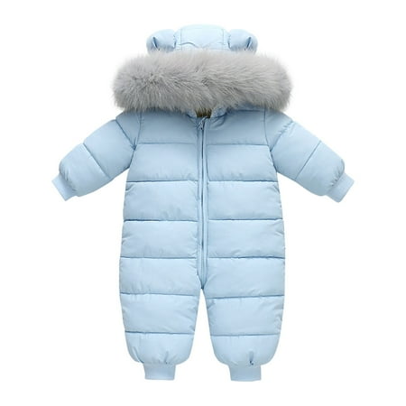 

WUDATI Teen Boy Girl Outfit Halloween Chistmas Toddler Girls Boys Winter 1 Piece Down Jacket With Detachable Collar Solid Color Thick Hooded Down Jacket