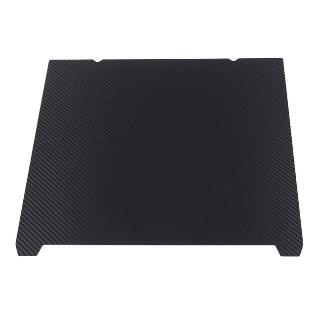 ZOUSSIQI Plaque de Construction Double Face, Fibre de Carbone PET + Acier à Ressort Texturé par Pulvérisation PEI 310x315 mm Sans Base Magnétique Souple, Plateforme de Lit Chaud Imprimée avec Rainures pour K1 Max 3D CA919-29368