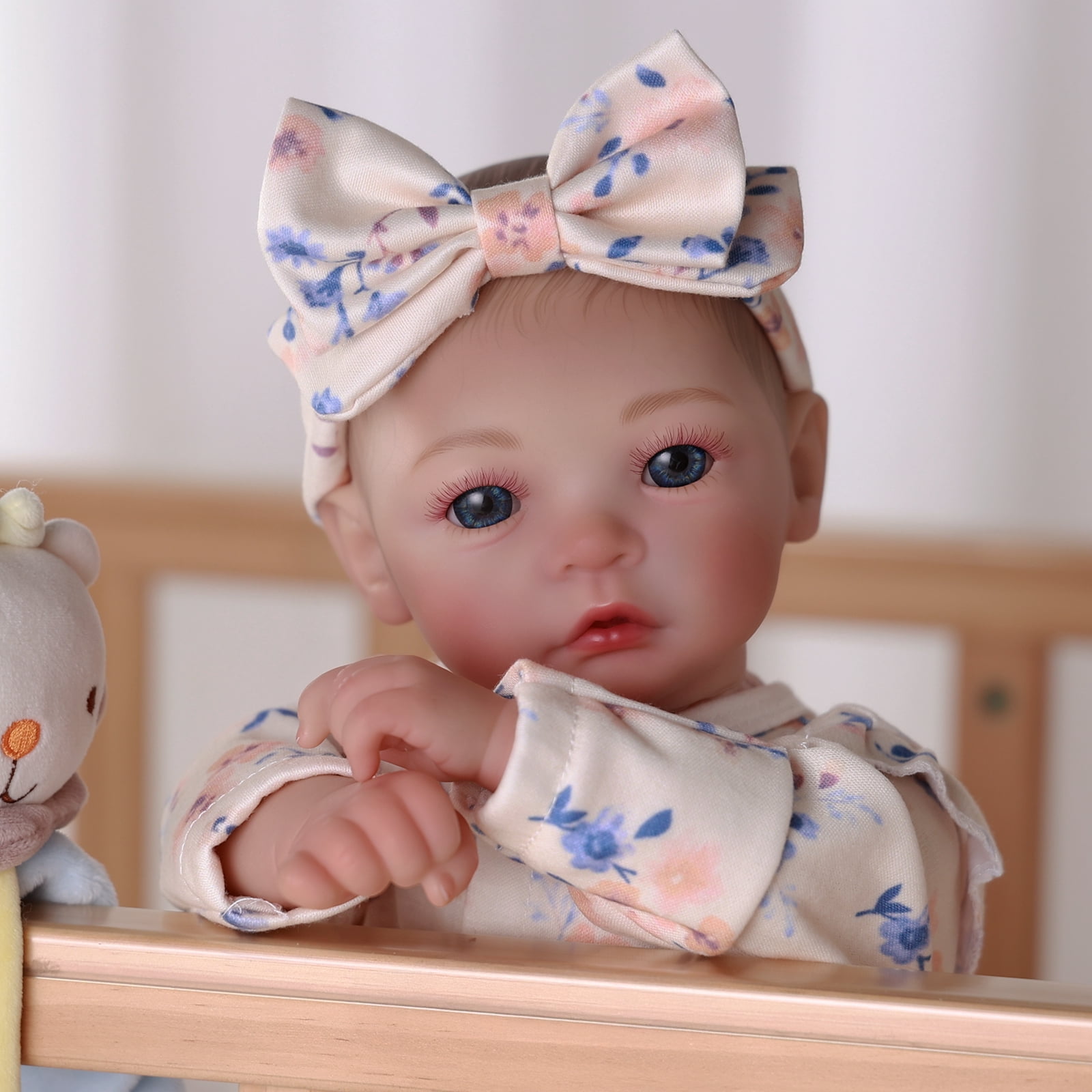 RSG 17" Lifelike Reborn Baby Dolls - - Soft Cloth Body Real Life Baby Dolls with Gift Box for Kids Age 3+