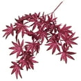 thumbnail image 5 of Oiur Artificial Maple Leaves Branch Flexible Wire Stem Realistic Non-withering No Watering Wedding Photo Props Indoor Outdoor Home Office Garden Decoration Faux Plant, 5 of 8