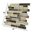 thumbnail image 4 of LongKing Brown Marble Tile Peel and Stick Backsplash 12 in. x 12 in.(10-Pack), 4 of 6