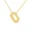 Number 0, variant on Women's Stainless Steel Dainty Number Necklace Number 1