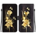 thumbnail image 2 of Compatible with Motorola Moto G8 Power Lite Flower Painted PU Leather Wallet Case with Card Slots Cover, 2 of 5