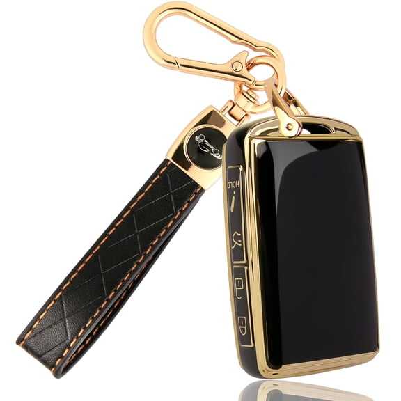 Tough Flexible TPU Smart Remote Control Protector Cover with Leather Strap for 2019 2025 Mazda CX-3 CX-5 CX-6 CX-9 CX-30 CX-50 CX-70 4 Button Key Fob Shell