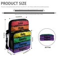 thumbnail image 6 of Chririnla Crossbody Bags for Hiking, 2 Layers Lightweight Crossbody Purse for Women Rainbow Pride Stripes Shoulder Purse, 6 of 7