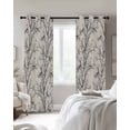 thumbnail image 2 of Natural Trees Black Out Curtains 54 Inch Long, Short Curtains for Small Window, Colored Birds on Branches Retro Rustic Room Darkening Farmhouse Window Curtains for Kitchen Bedroom 42"x54" 2 Panels, 2 of 8