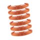 thumbnail image 3 of 6 bandas de sudor para casco, reutilizables, portátiles y cómodas. Naranja, 3 of 9