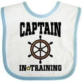 thumbnail image 3 of Inktastic Captain in Training Boys or Girls Baby Bib, 3 of 4