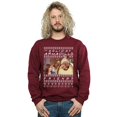 thumbnail image 2 of Friends Mens Fair Isle Holiday Armadillo Sweatshirt, 2 of 3