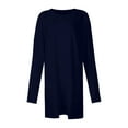 thumbnail image 3 of Kaemgyyd Plus Size Tops for Women Basic Casual Loose Pullover Crew Neck 3/4 Length Sleeve Shirt with Pocket Fall Long Outfit, 3 of 3