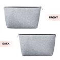 thumbnail image 2 of Diamond Silver Pattern Handbag Purse Tote Organizer Zipper Closure Cosmetic Pouch Bag For Travelling, 2 of 7