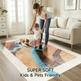 thumbnail image 3 of Ultrug Abstract Area Rug Soft Rugs Non-Slip Indoor Carpet for Bedroom Living Room Home Decor,5'x8',Orange, 3 of 7
