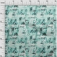thumbnail image 3 of oneOone Cotton Poplin Teal Green Fabric Abstracts Quilting Supplies Print Sewing Fabric By The Yard 56 Inch Wide, 3 of 6