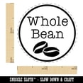 thumbnail image 2 of Whole Bean Coffee Label Self-Inking Rubber Stamp Ink Stamper - UV Ink - Mini 1/2 Inch, 2 of 7