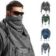 thumbnail image 2 of Arab Keffiyeh Shemagh Scarf Breathable Winter Shawl Neck Warmer Cover Head Wrap, 2 of 15