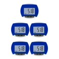 thumbnail image 2 of Toystoory Contador de pasos de podómetro LCD con clip de cinturón Ajuste de calorías de distancia multifuncional Fitness Walking Pantalla grande azul Azul 5piezas Toystoory CBP236783, 2 of 4