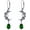 Green, variant on 925 Sterling Silver Vintage Retro Oxidized Moon Crescent Dangle Drop Leverback Earrings with 12 Months Birthstone Jewelry Gifts for Women Her