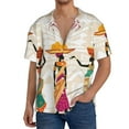 thumbnail image 2 of Picia Black African Woman Men's Linen Shirts Short Sleeve Cuban Beach Shirts Casual Shirts Button Down Shirt for Men Beach Summer Wedding Shirt-3X-Large, 2 of 7