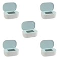 thumbnail image 1 of relayinert Stylish Desktop Countertop Mask Dispenser Storage Box with Lid Spacious Holder Plastic Baby Blue 21x14x7.8cm 5Set, 1 of 6