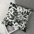 thumbnail image 7 of Beige and Black Floral Pillow Covers Brown Throw Pillow Covers Flower Outdoor Pillowscase Square Cushion Covers for Sofa Couch Bedroom Home Decor，Multi-Size, 7 of 7