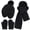 Black, variant on FZ FANTASTIC ZONE Toddler Kids Winter Hats Mittens Gloves Scarf with Warm Ear Flaps Pom Pom Baby Beanie for 0-6 12 Months 1 2 3 4 Year Old Girls Boys Gifts