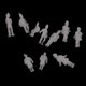 thumbnail image 5 of Modelo Personas Figuras Escala 1:200 .200Pcs Blanco Estilo Surtido, 5 of 5