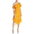 thumbnail image 1 of Joie Womens Corynn One Shoulder Dress, Yellow, X-Small, 1 of 1