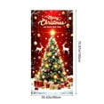 thumbnail image 3 of Horivan Christmas Door Curtain Santa Claus Design Polyester Fabric Holiday Decoration for Front Door Indoor Wall Party Festival Decor, 3 of 6