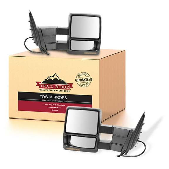 Trail Ridge Tow Mirror Power Heat Signal Memory Puddle Black Pair for Expedition TR00047 Fits select: 2003-2010 FORD EXPEDITION