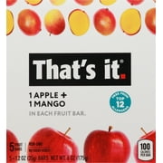 That's it. Gluten-Free Soft & Chewy Apple + Mango Fruit Bars,1.2 oz, 5 Count Shelf Stable Box