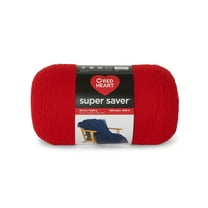 Red Heart® Super Saver® 1000G #4 Medium Acrylic Yarn, Cherry Red 35.3oz/1000g, 1855 Yards