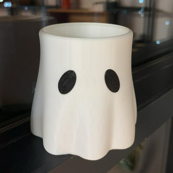 Ghost Vase,Ghost Candy Bowl,Cutest Ghost Bucket,Ghost Bucket Decor,Ghost Planter Ghost Vase,Ghost Candy Bowl Decor,Fern Display Stand Decor for Indoor Outdoor(1pc 7.5in)